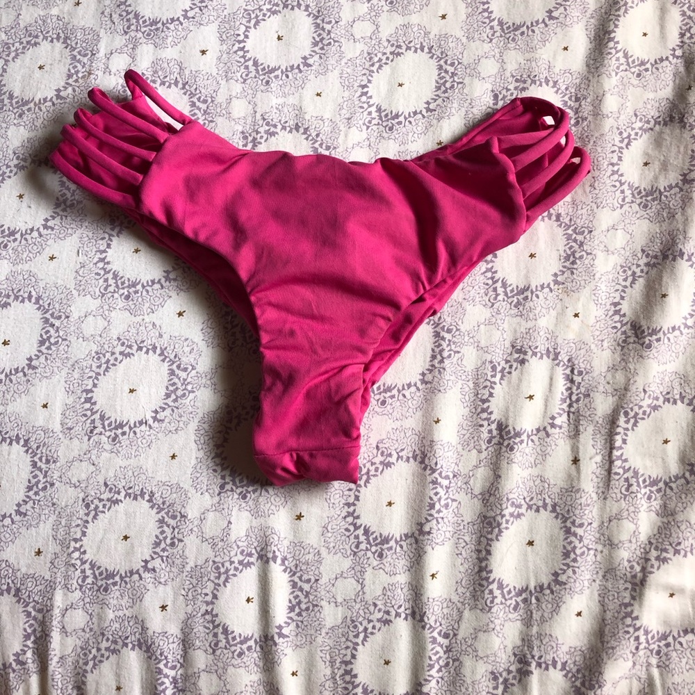 Pink bikini bottoms